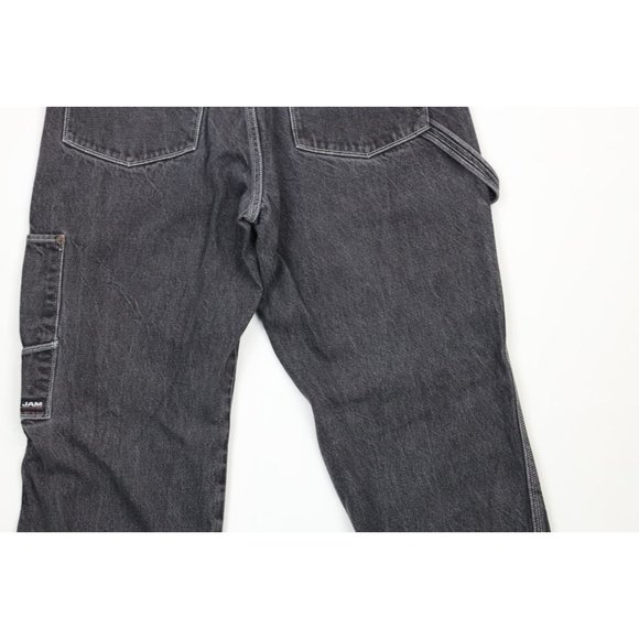 Vintage Def Jam Records 32x29 Distressed Big Pocket Baggy Fit Wide Leg Jeans - Picture 10 of 11